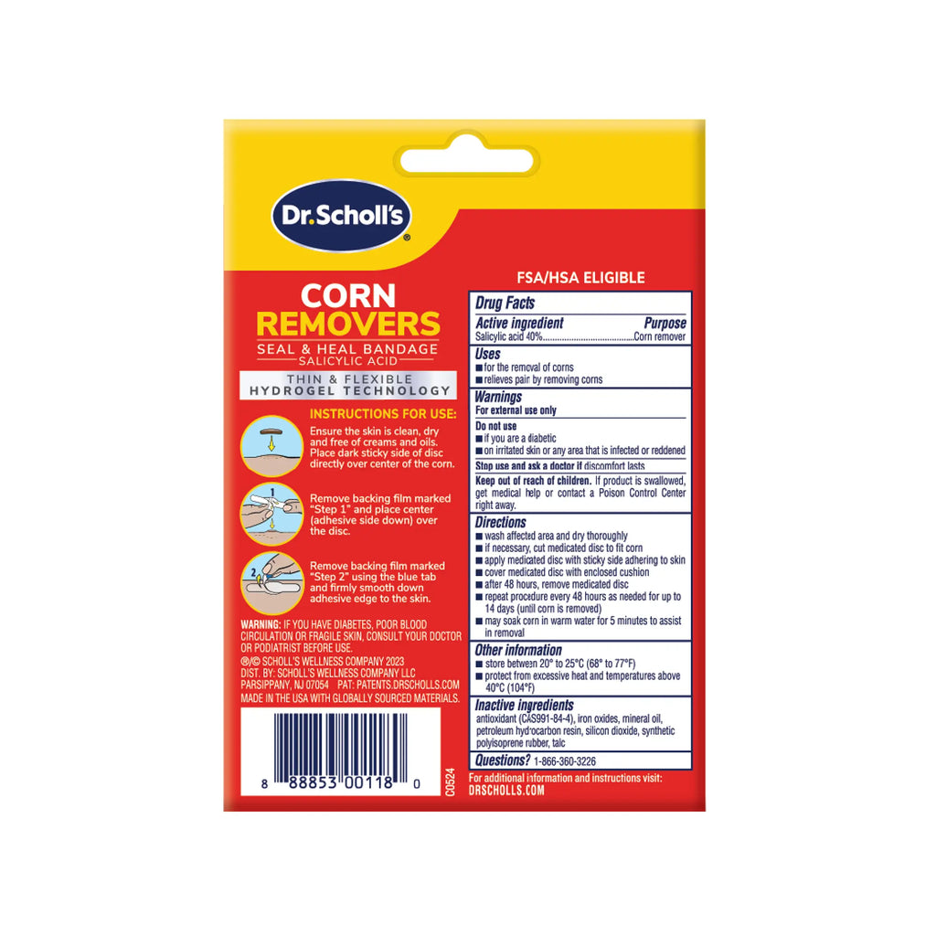 Corn Removers Seal & Heal Bandage with Hydrogel Technology