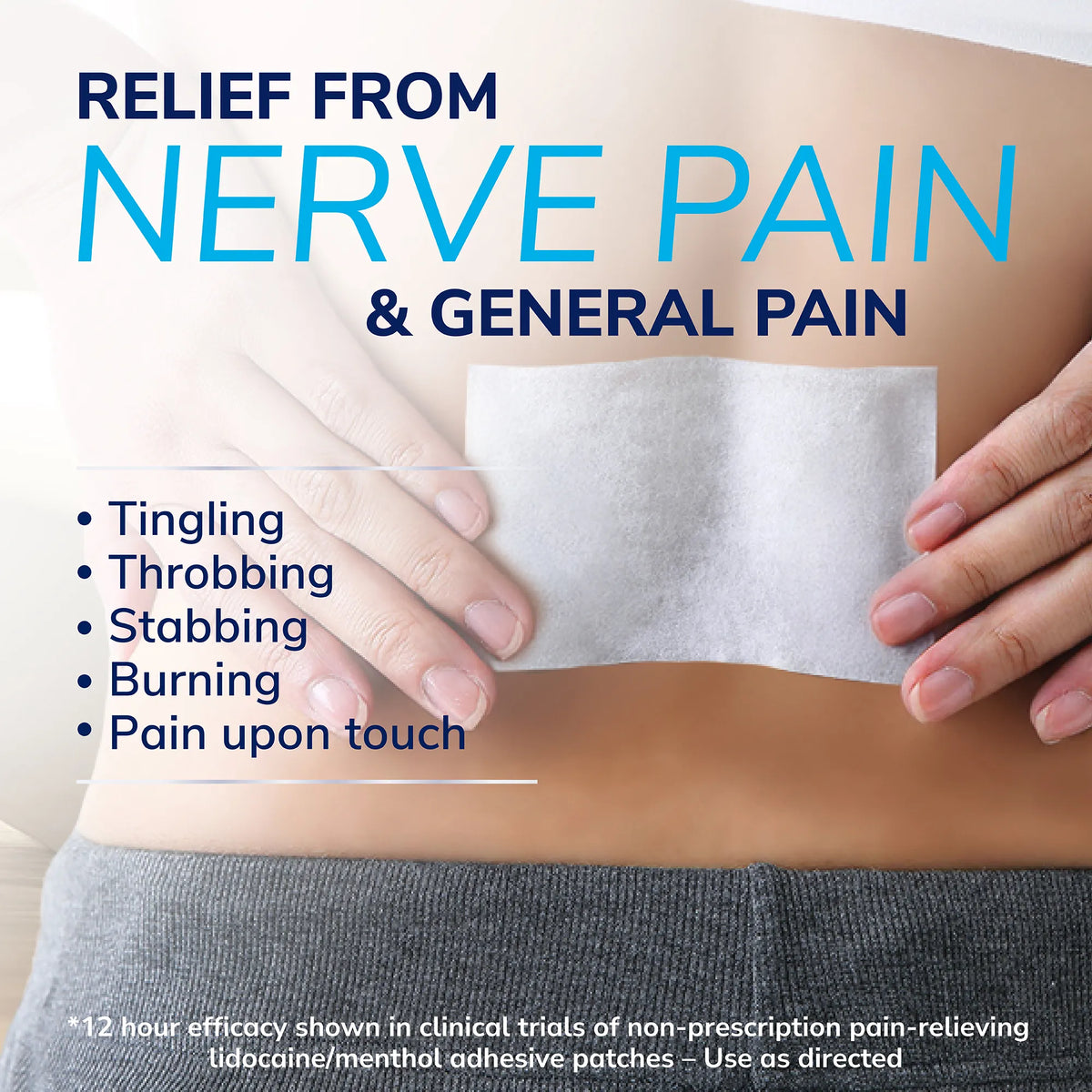 Clinical Strength 12-Hour Pain Relief Hydrogel Patches