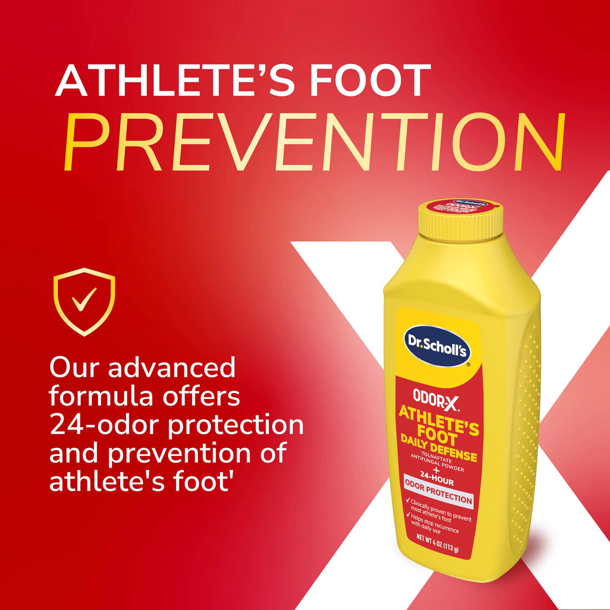 Odor-X Athlete’s Foot Daily Defense Powder