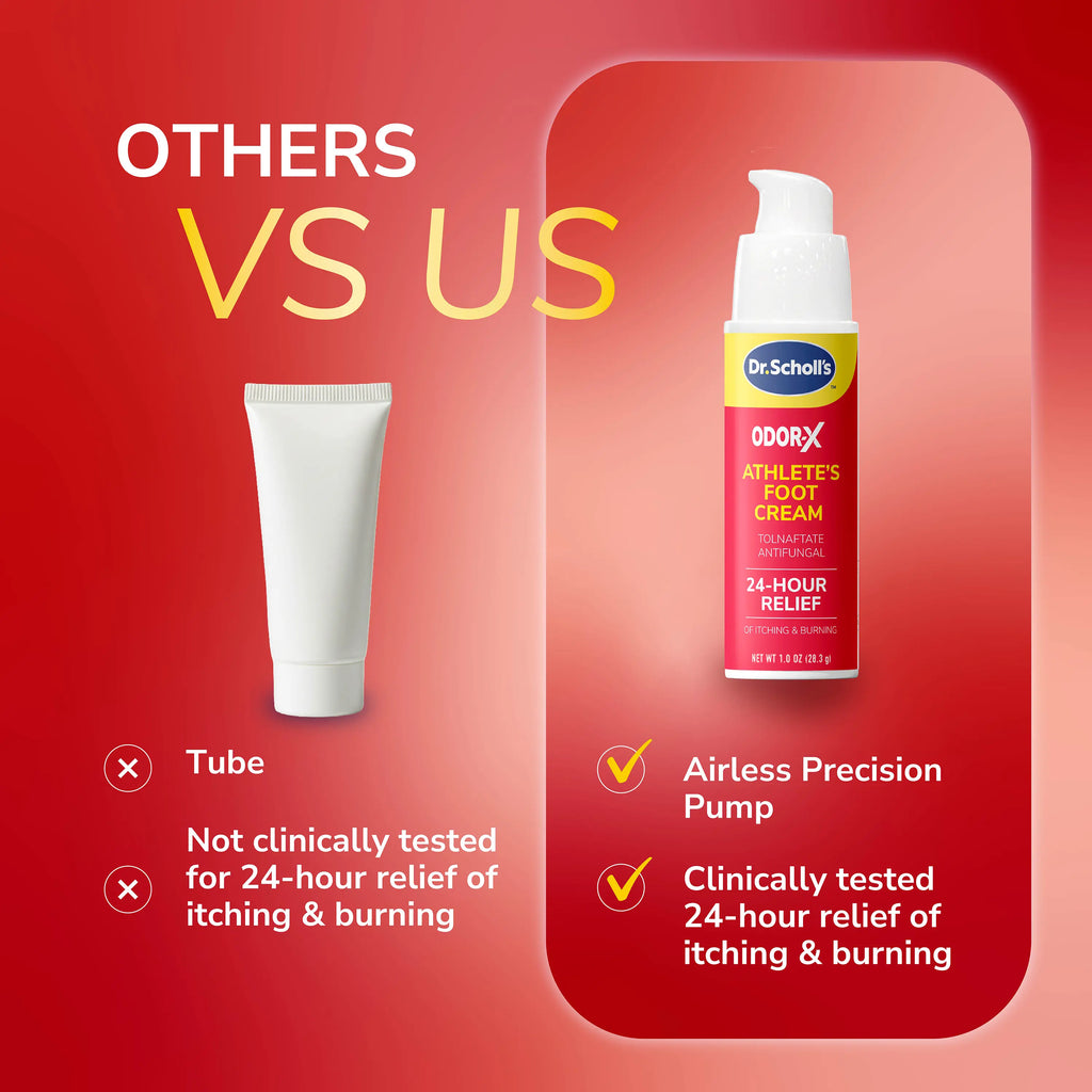 Odor-X Athlete's Foot Antifungal Cream Treatment