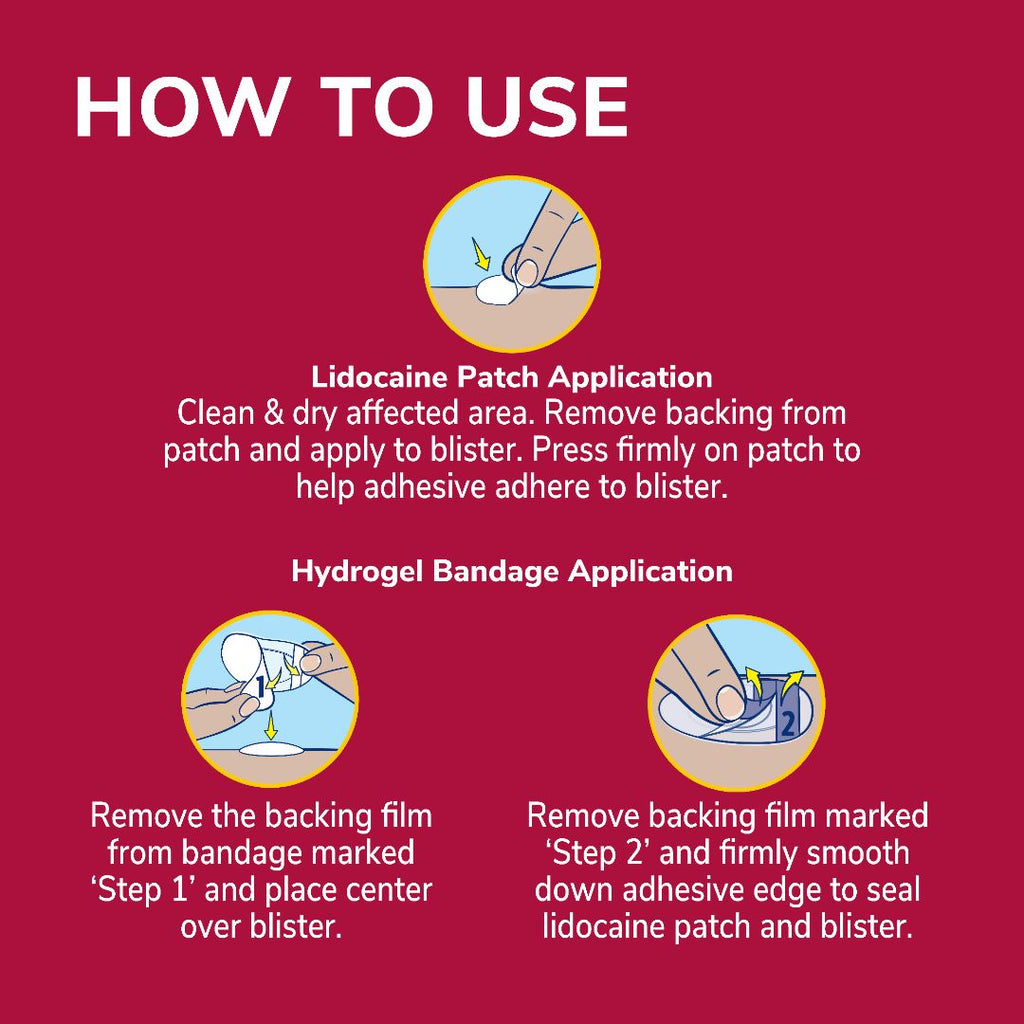 Blister Pain Relief Complete Kit with Lidocaine