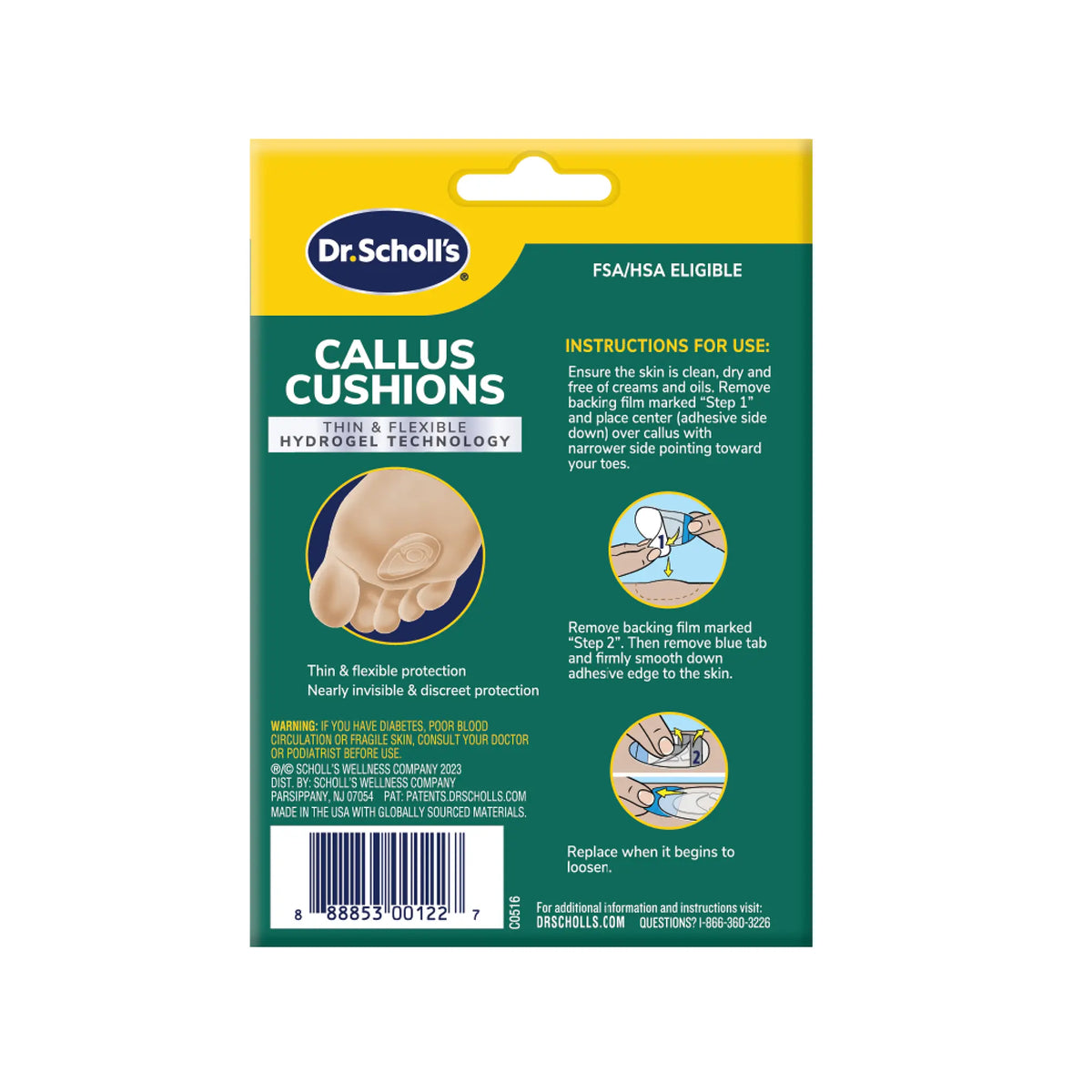 Callus Cushions with Hydrogel Technology