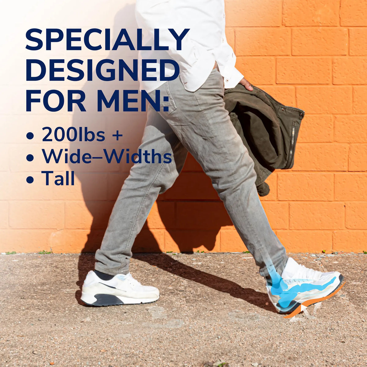 Extra Comfort All-Day Insoles with Massaging Gel® Men's