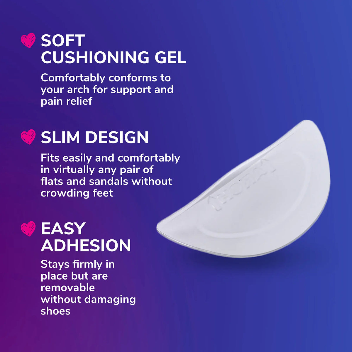 Love Your FLATS & SANDALS Arch Cushions